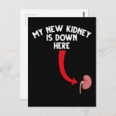 Funny Recipient Niere Transplantat Postkarte (Vorne/Hinten)