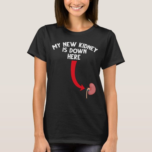 Funny Recipient Niere Transplantat T-Shirt (Vorderseite)