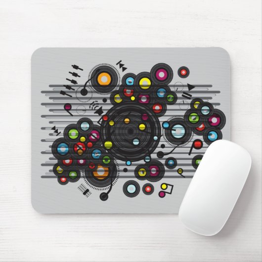 Funny_Record Mousepad (Mit Mouse)