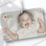 Funny Record Red Dot Custom Foto Autolufterfrischer<br><div class="desc">Das Design besteht aus einem roten Punkt des Recorders. Fügen Sie ein benutzerdefiniertes Foto hinzu. Abrufbar unter: http://www.zazzle.com/store/selectpartysupplies</div>