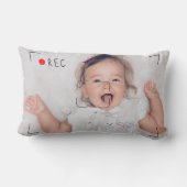 Funny Record Red Dot Custom Photo Lendenkissen (Rückseite)