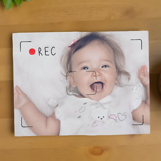 Funny Record Red Dot Custom Photo Postkarte