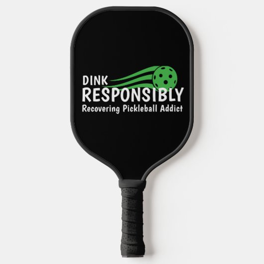 Funny Recovery Pickleball Addict Pickleball Schläger (Vorderseite)