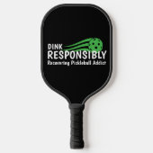 Funny Recovery Pickleball Addict Schläger (Vorderseite)