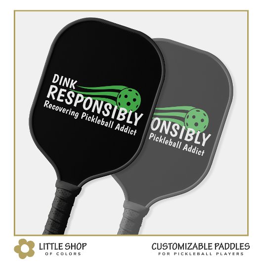 Funny Recovery Pickleball Addict Schläger