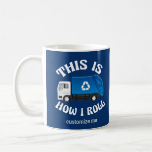 Funny Recycelnd LKW-Fahrer So Roll ich Kaffeetasse