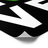 Funny Recycelnd Symbol Umwelt Planet I Liebe Poster (Ecke)