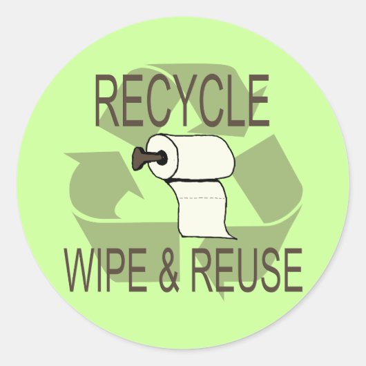 Funny Recycelte Stickers (Vorderseite)