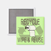 Funny Recycle Magnet (Vorderseite/Rückseite)