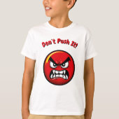 Funny Red Angry Emoji Kids T - Shirt (Vorderseite)
