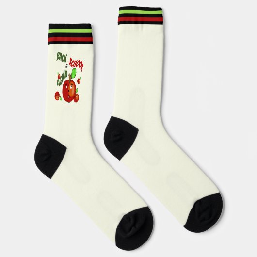Funny Red Äpfel Socken (Rechts)