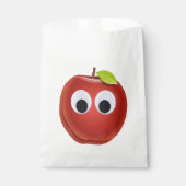 Funny Red Apple mit Googly Eyes Geschenktütchen (Vorderseite)