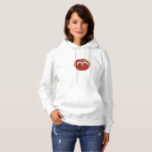 Funny Red Apple mit Googly Eyes Hoodie (Vorne ganz)