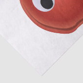 Funny Red Apple mit Googly Eyes Seidenpapier (Ausschnitt)