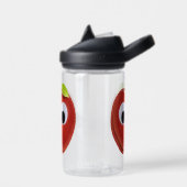 Funny Red Apple mit Googly Eyes Trinkflasche (Links)