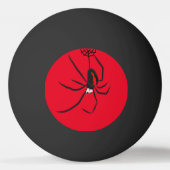 Funny Red Back Spider Spider Kids Tischtennisball (Rückseite)
