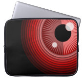 Funny Red Black Evil Devil Eye Magic Art Laptopschutzhülle (Vorderseite)
