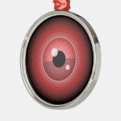 Funny Red Black Evil Devil Eye Magic Art Ornament Aus Metall (Links)