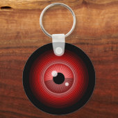 Funny Red Black Evil Devil Eye Magic Art Schlüsselanhänger (Vorderseite)