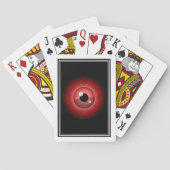Funny Red Black Evil Devil Eye Magic Art Spielkarten (Rückseite)