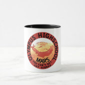 Funny Red Black Orange White Olympus High School Tasse (Zentrum)