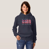Funny Red Blue Make America Royal wieder Flagge Hoodie (Vorne ganz)