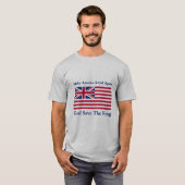 Funny Red Blue Make America Royal wieder Flagge T-Shirt (Vorne ganz)