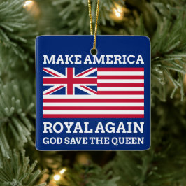 Funny Red Blue Make America Royal wieder Graphic Keramikornament