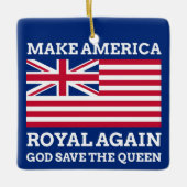 Funny Red Blue Make America Royal wieder Graphic Keramikornament (Vorderseite)