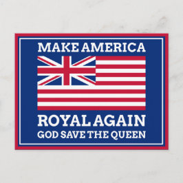 Funny Red Blue Make America Royal wieder Vector Ar Postkarte