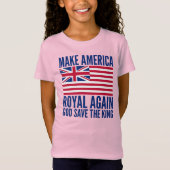 Funny Red Blue Make America Royal wieder Vector Ar T-Shirt (Vorderseite)