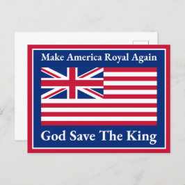 Funny Red Blue White machen America Royal wieder F Postkarte