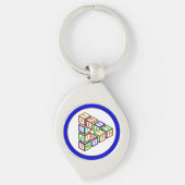 Funny Red Blue Yellow Green Kid Toy Blocks Schlüsselanhänger (Vorderseite)