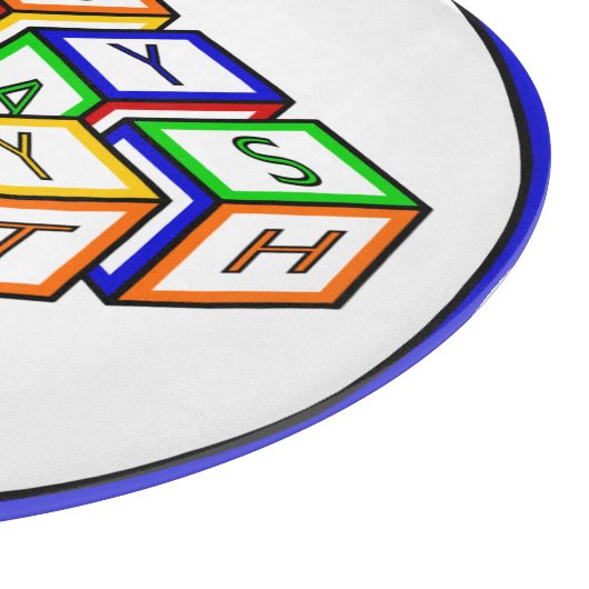 Funny Red Blue Yellow Green Kid Toy Blocks Schneidebrett (Ecke)