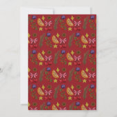 Funny Red Cat Christmas Spirit Cocktail Party Einladung (Rückseite)