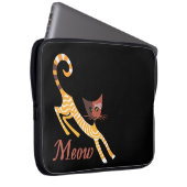 Funny Red Cat Laptopschutzhülle (Vorne Rechts)
