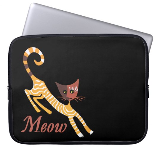 Funny Red Cat Laptopschutzhülle (Vorderseite)