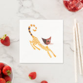 Funny Red Cat Serviette (Beispiel)