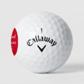 Funny Red Christmas Sind zum Kotzen ich Golfball (Logo)