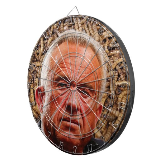 Funny Red-Faced Robert F. Kennedy Jr & Brain Worms Dartscheibe (Vorderseite rechts)