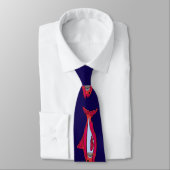 Funny Red Fish Neck Tie Krawatte (Gebunden)
