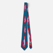 Funny Red Fish Neck Tie Krawatte (Vorderseite)