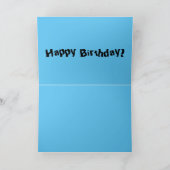 Funny Red Graphic Fishaaty Mens Design Karte (Innenseite)