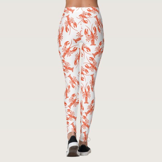 Funny Red Humster Pattern Leggings (Rückseite)