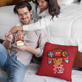 Funny Red Joystick Vatertag Gruß Kissen