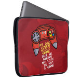 Funny Red Joystick Vatertag Gruß Laptopschutzhülle (Vorne Rechts)