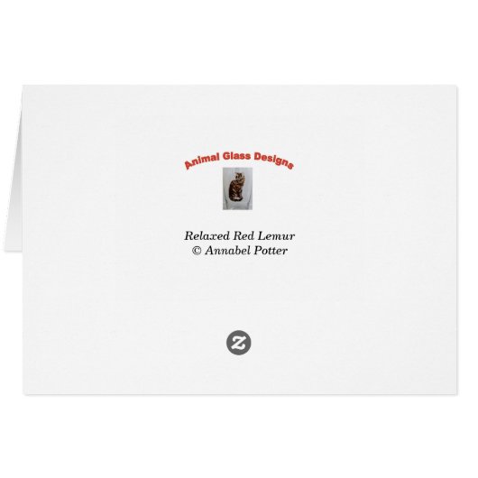 Funny Red Lemur Vaters (Rückseite Horizontal)