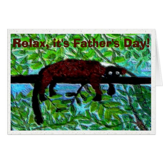 Funny Red Lemur Vaters (Vorderseite (Horizontal))