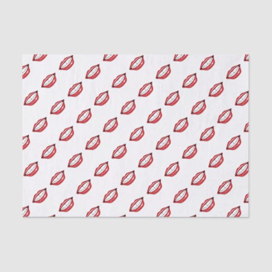 Funny Red Lips  Seidenpapier (Vorderseite)
