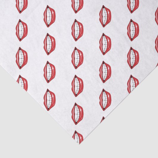 Funny Red Lips  Seidenpapier (Ausschnitt)